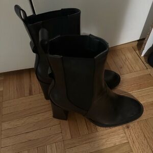 Zara Black Bootie Heels